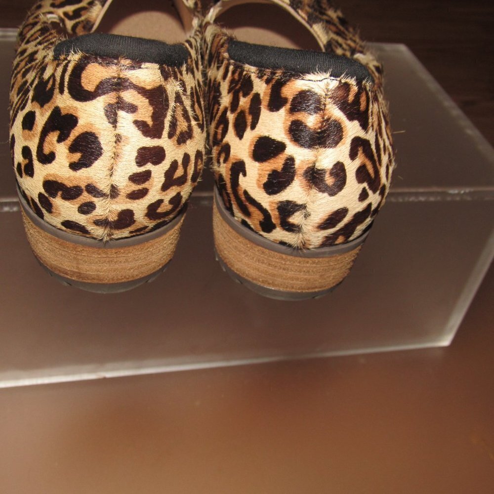 DR. SCHOLL’S Kewl Slip-On Cow Hair Leather Wedge Loafers Shoes Size 6.5M - Picture 4 of 5